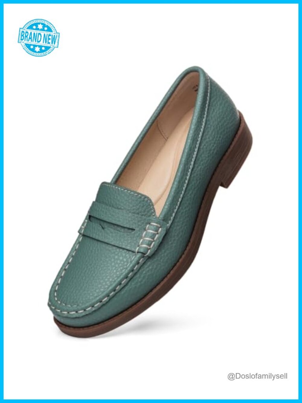 Leather Penny Loafers Slip On Business Casual Dress